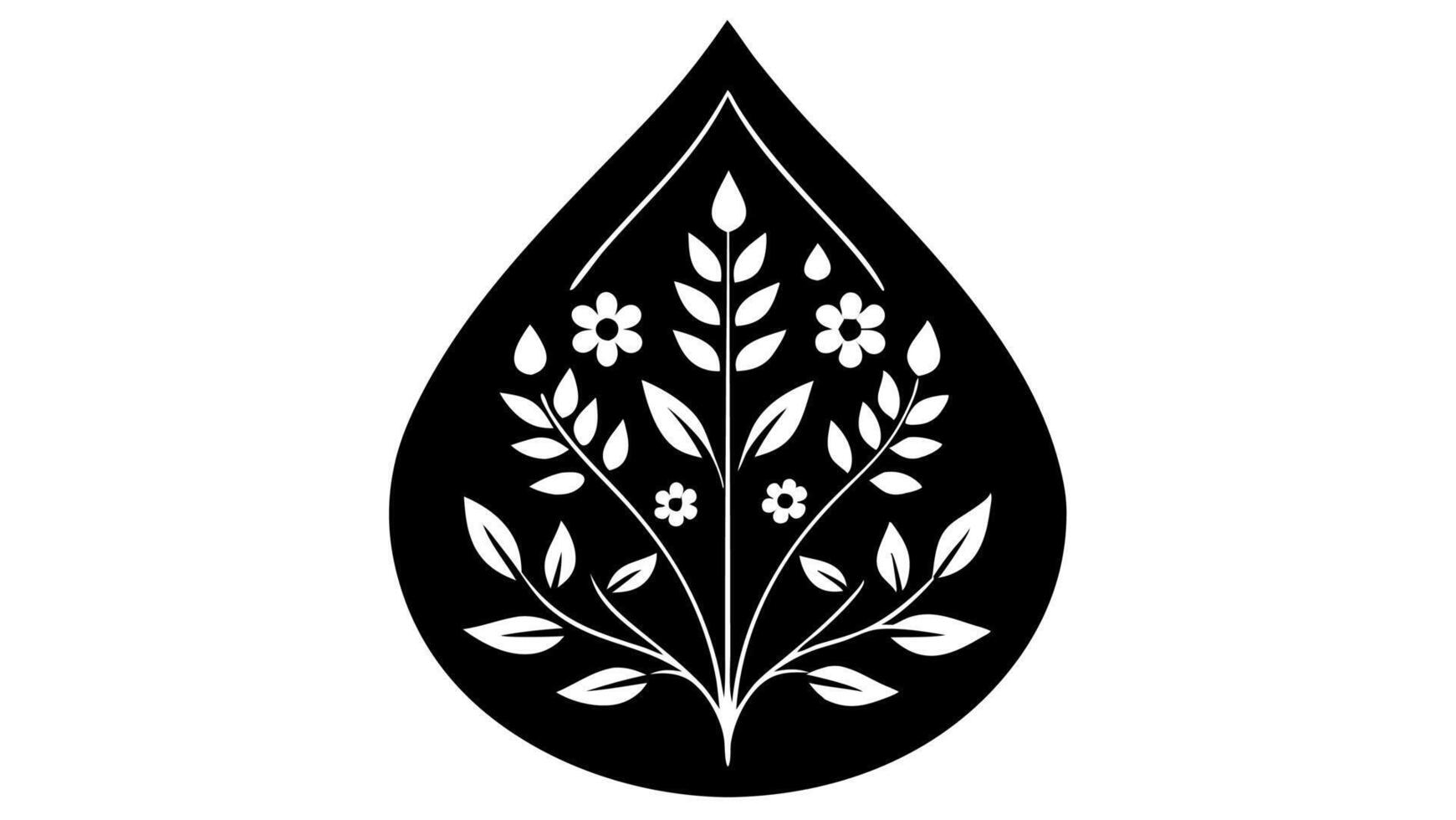 Free drop floral silhouette designs for headings and stylish endings vector