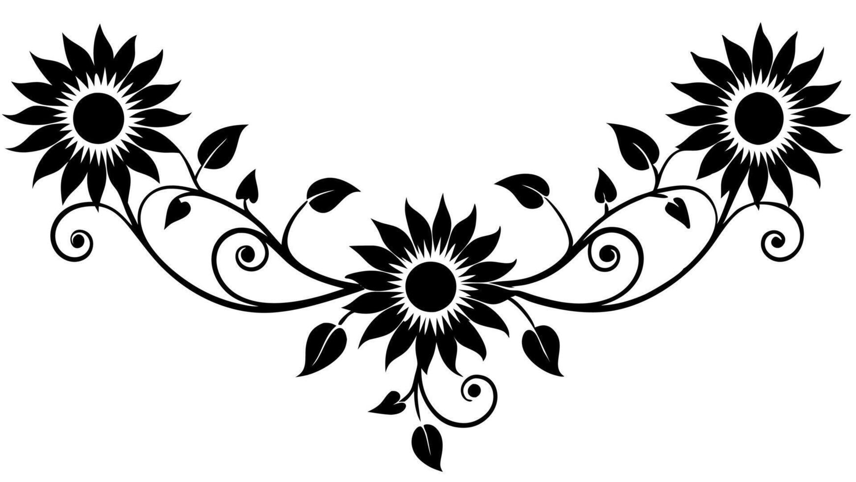 Free floral ornaments for decoration and borders vector
