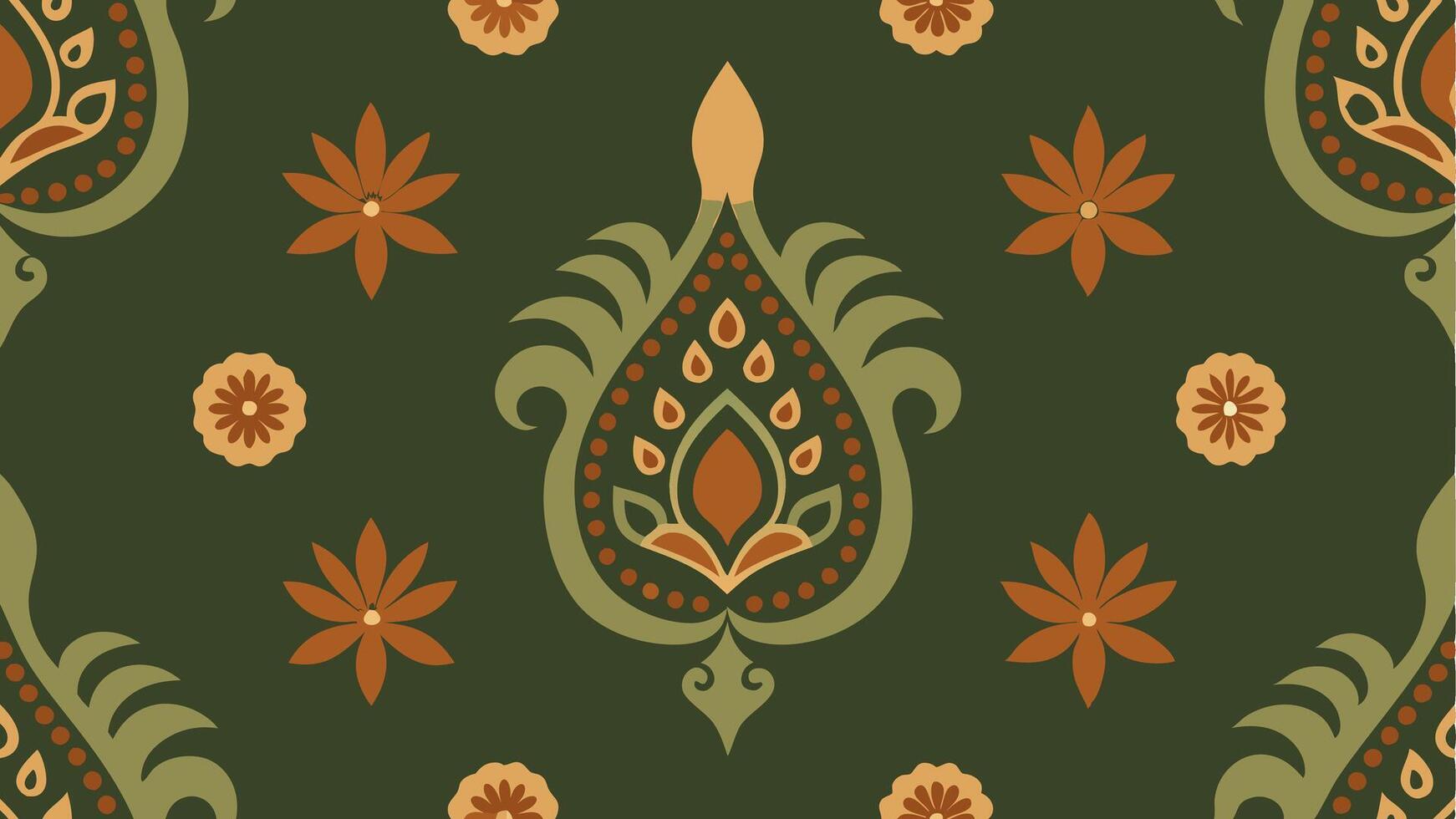 Intricate Classic Damask Seamless Pattern Free for Elegant Wallpapers vector