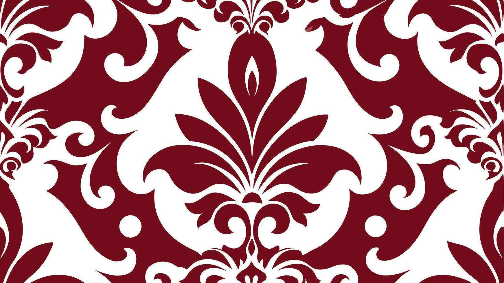Damask Pattern Classic Elegance Free for Wallpaper or Fabric Design vector
