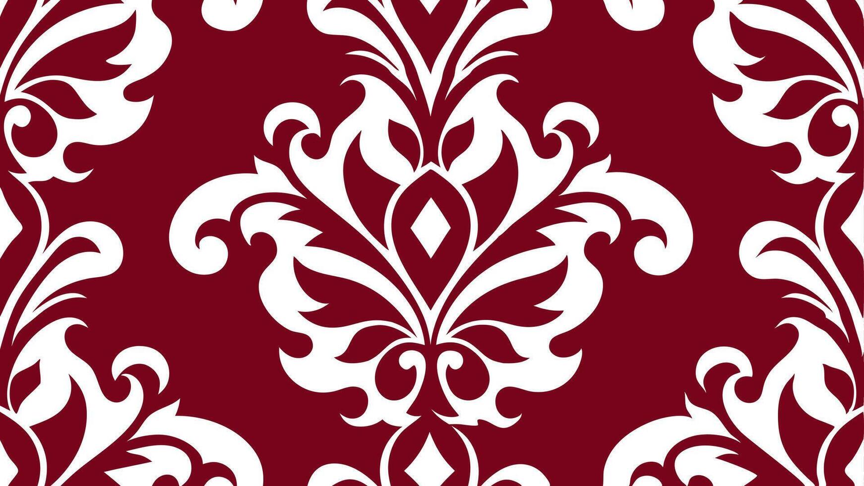 Free Classic Elegance Damask Pattern Seamless for Luxury vector