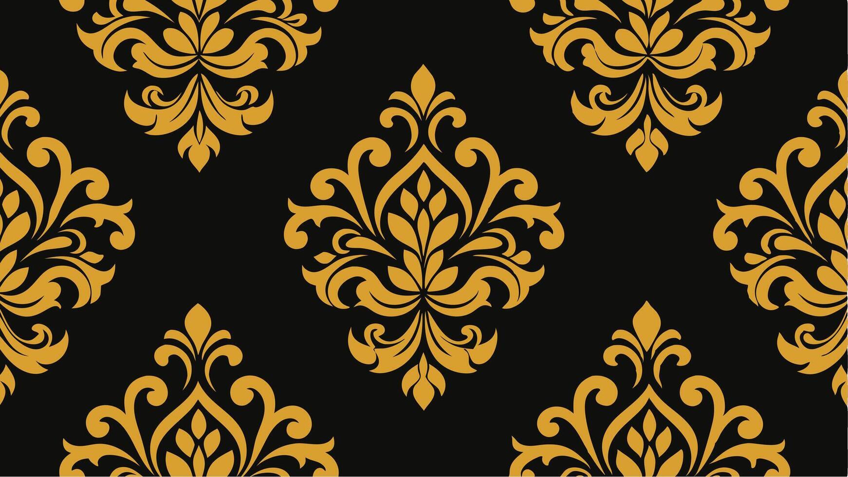 Classic Elegance Seamless Damask Pattern Free Design vector