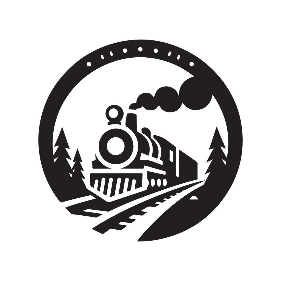 Train Silhouettes Great for Children's Books and Posters vector