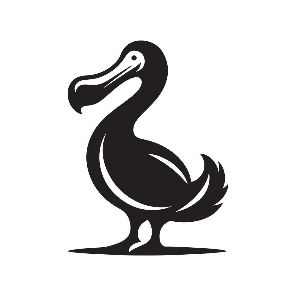 Stylized Dodo Silhouette Vectors for Modern and Vintage Designs