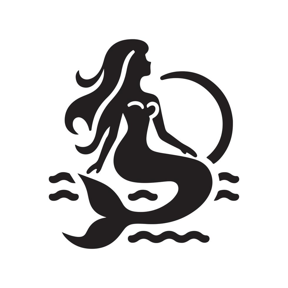 Download Mermaid Silhouette Vectors for Custom Business Branding