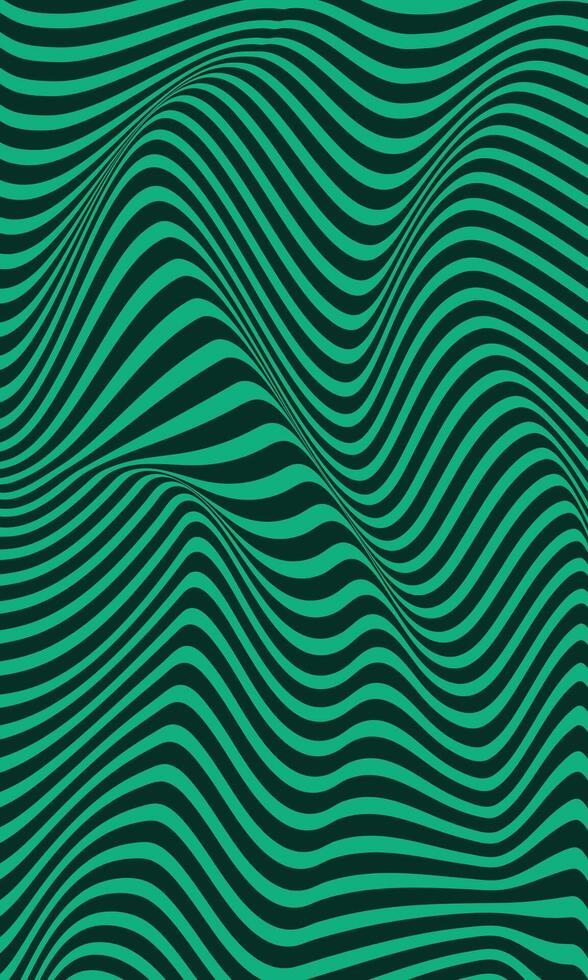 Abstract wallpaper of green curved wavy lines vector