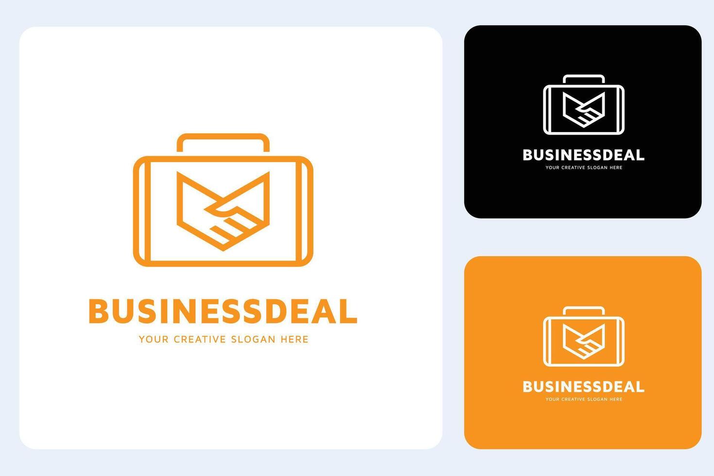 Business Deal Logo Design Template vector