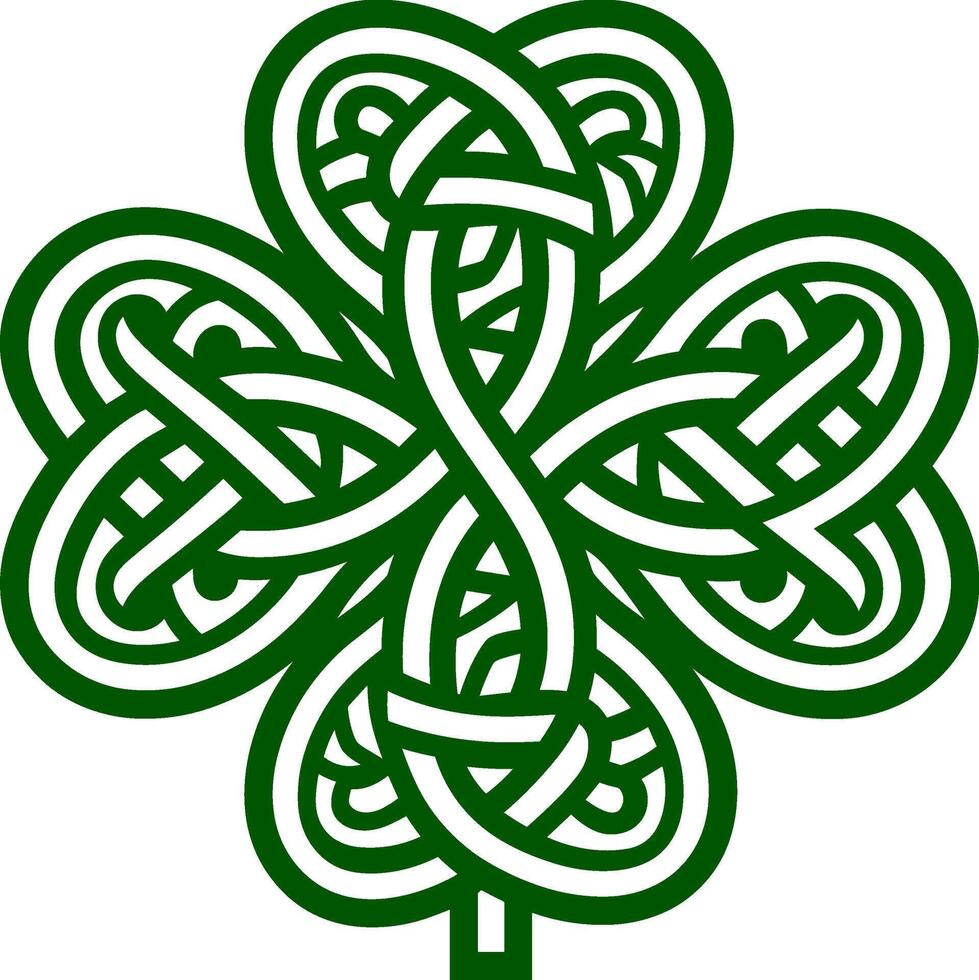 Celtic Knot Shamrock Illustration vector