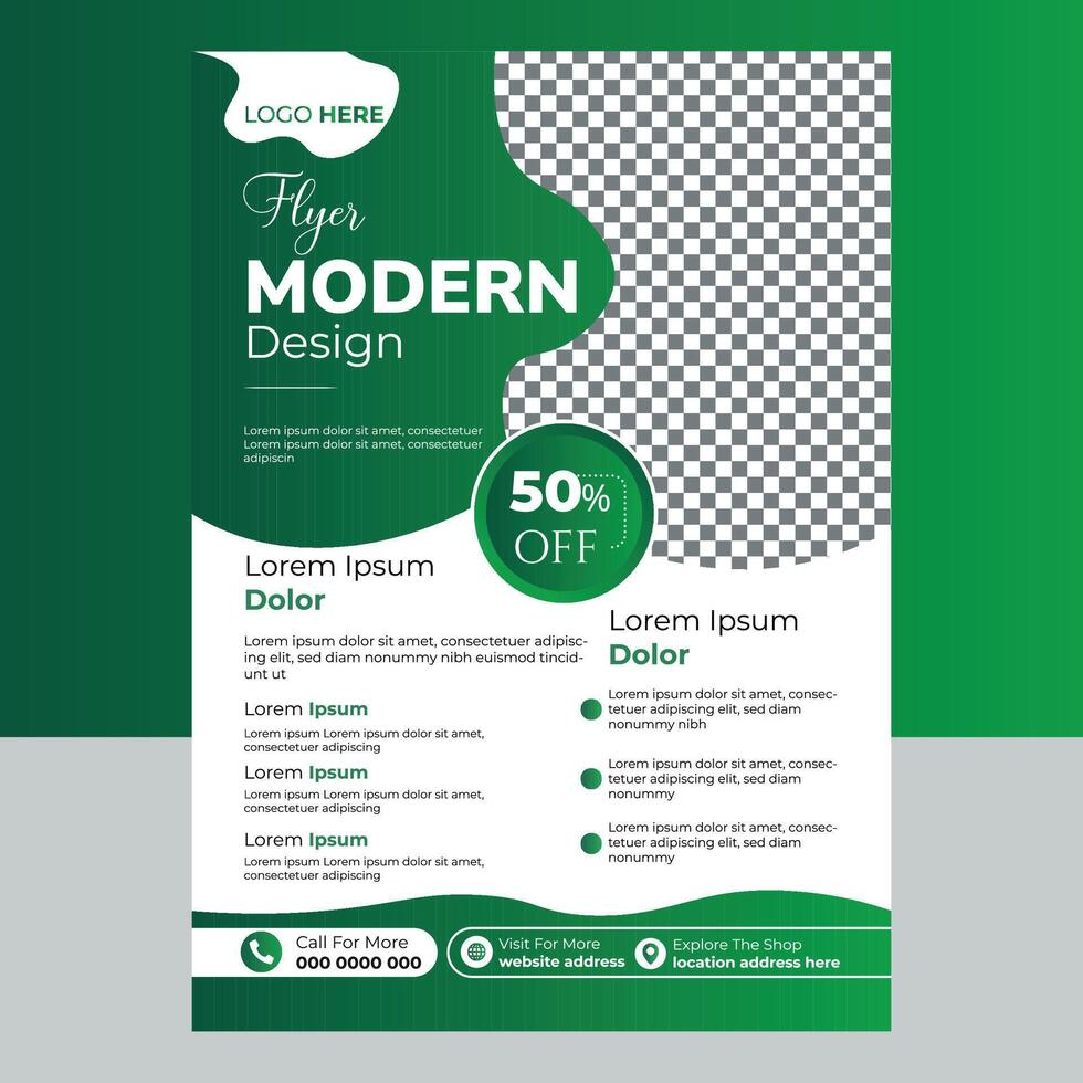 Business Flyer Template Design vector