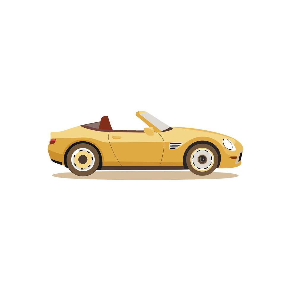 Golden Elegance The Champagne Convertible Experience Illustration Design vector