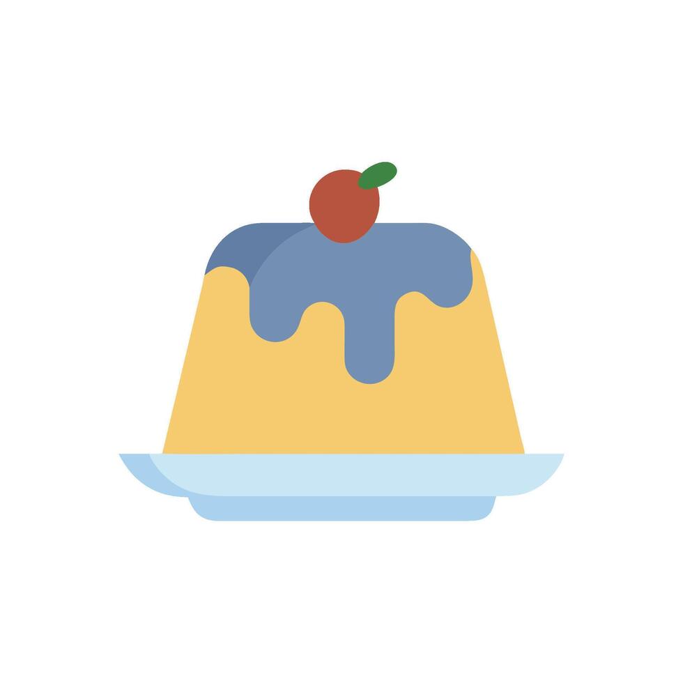 Sweet Pudding Icon Design vector