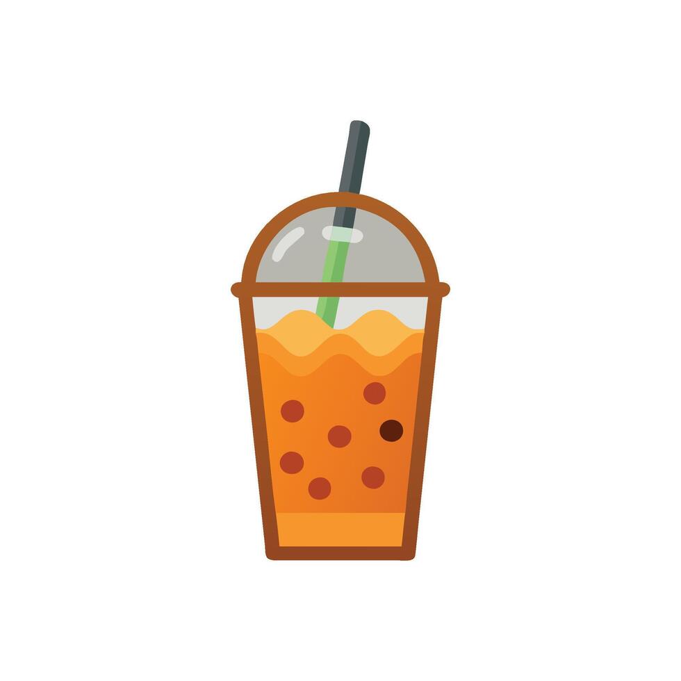 Authentic Thai Iced Tea Icon vector