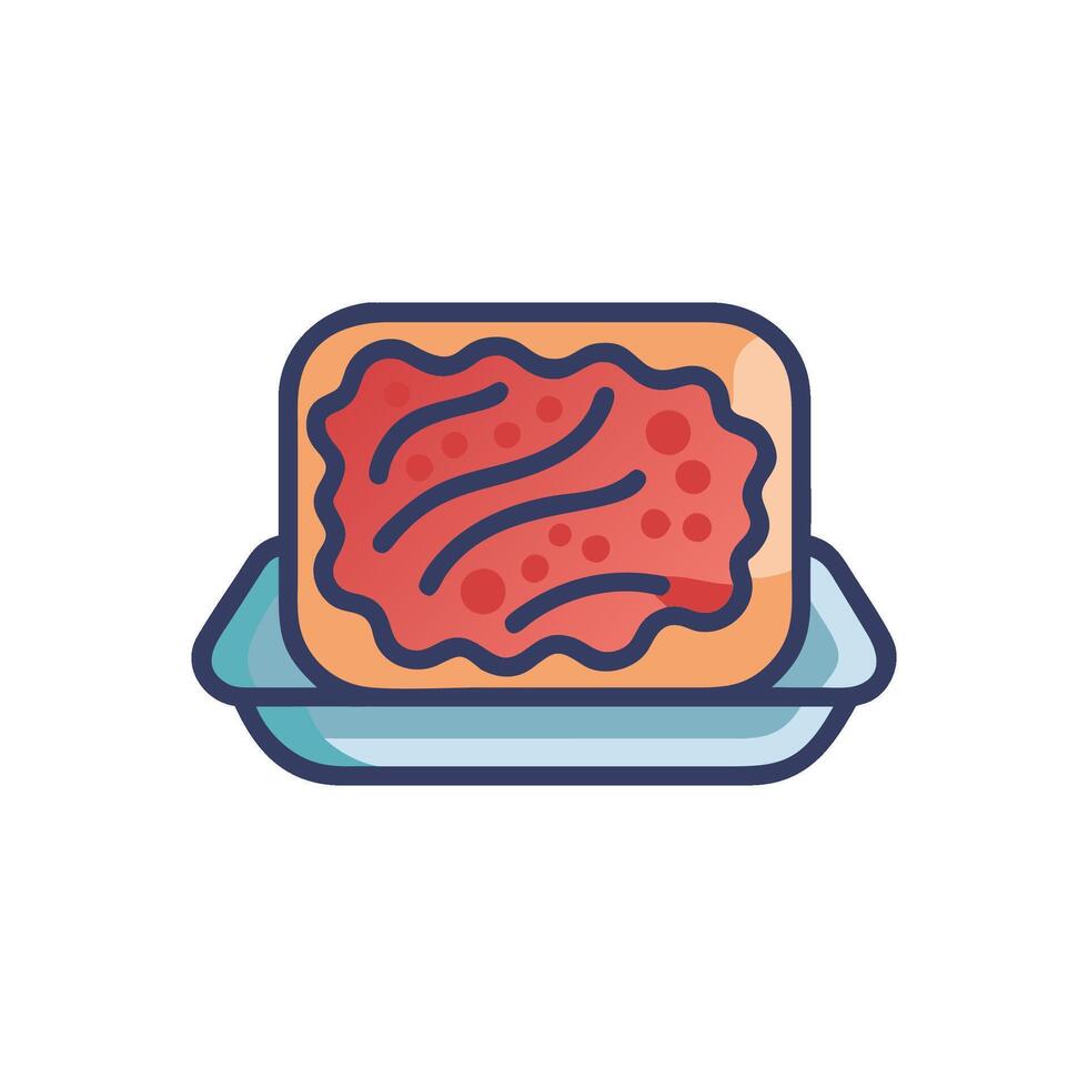 Classic Pulled Pork Icon Design vector
