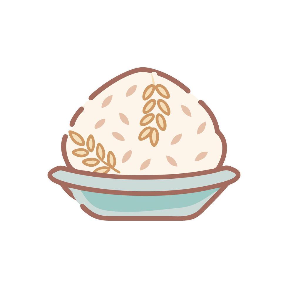 Classic Rice Icon Design vector