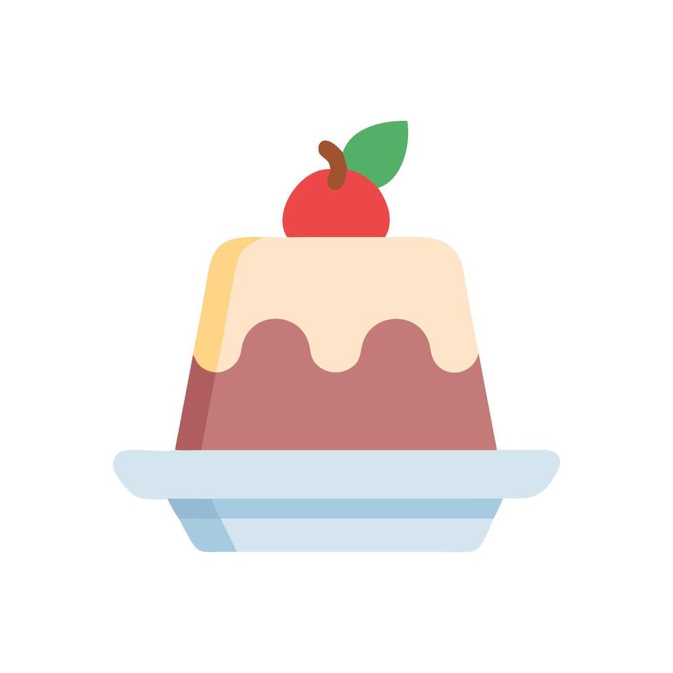 Indulgent Pudding Icon Design vector
