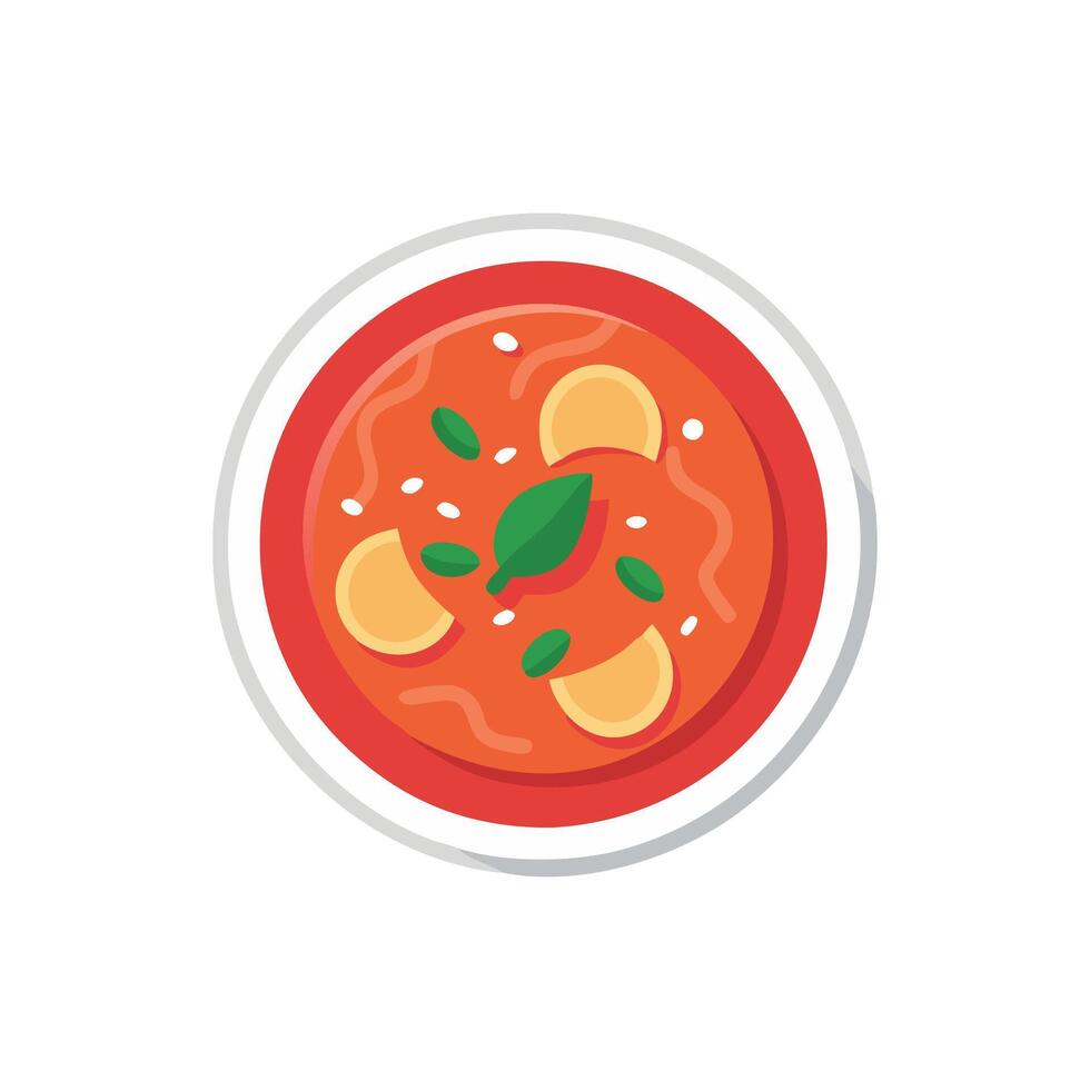 Spicy Red Curry Icon vector