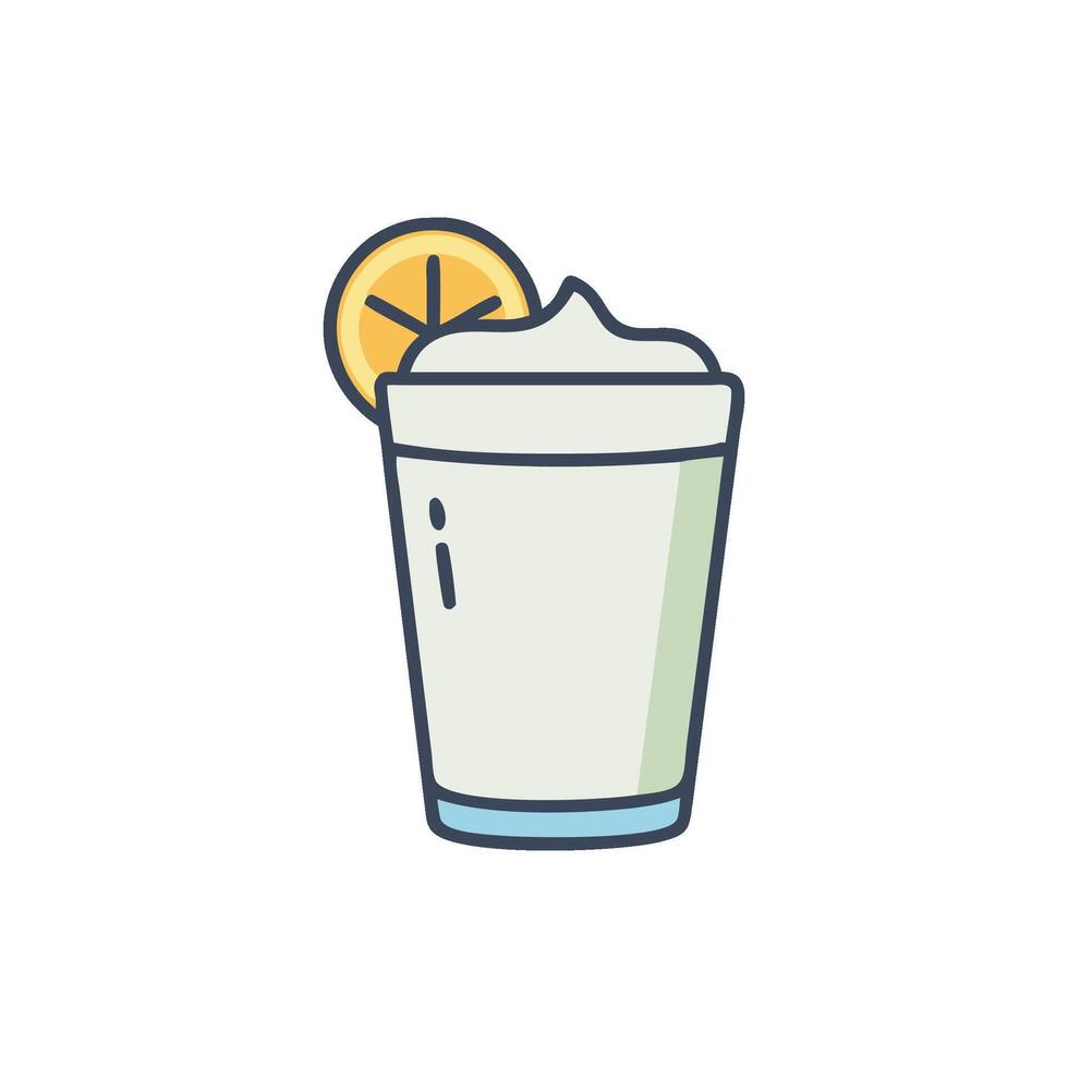 Classic Pisco Sour Icon Design vector