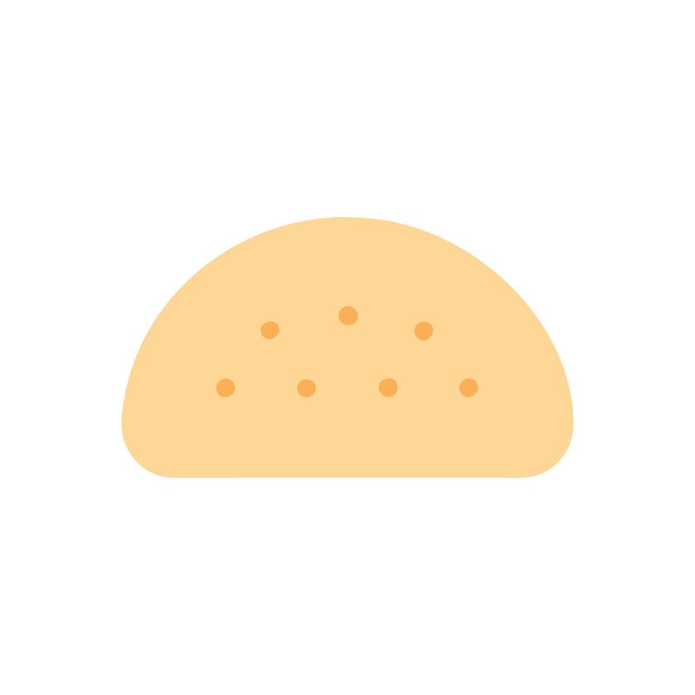 Warm Pita Bread Icon Design vector