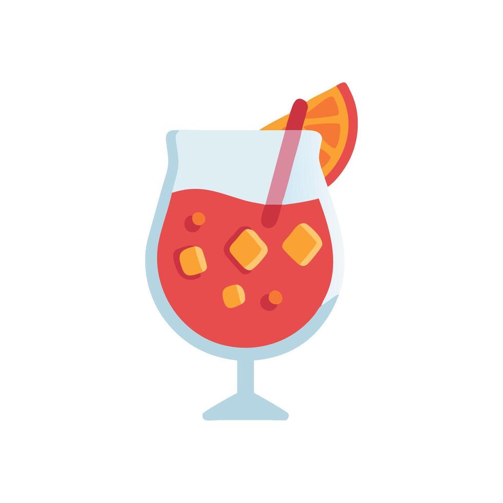 Refreshing Sangria Icon Design vector