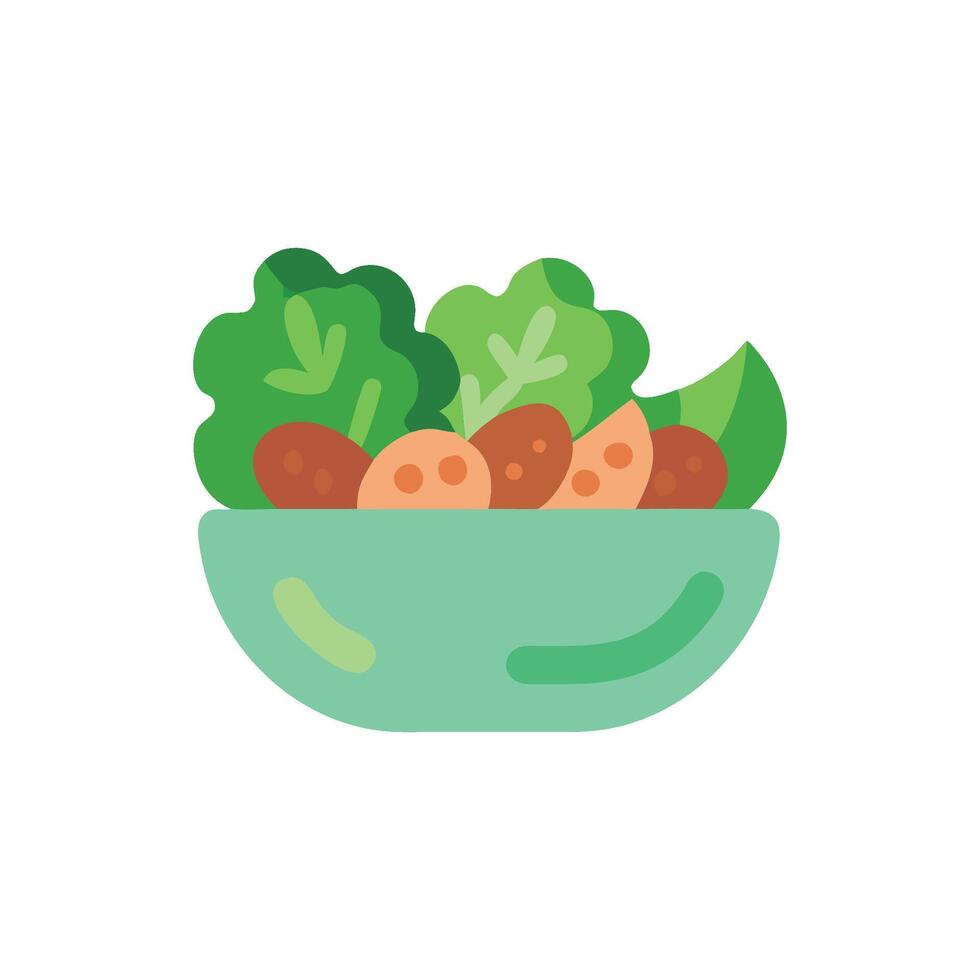 Colorful Salad Icon Design vector