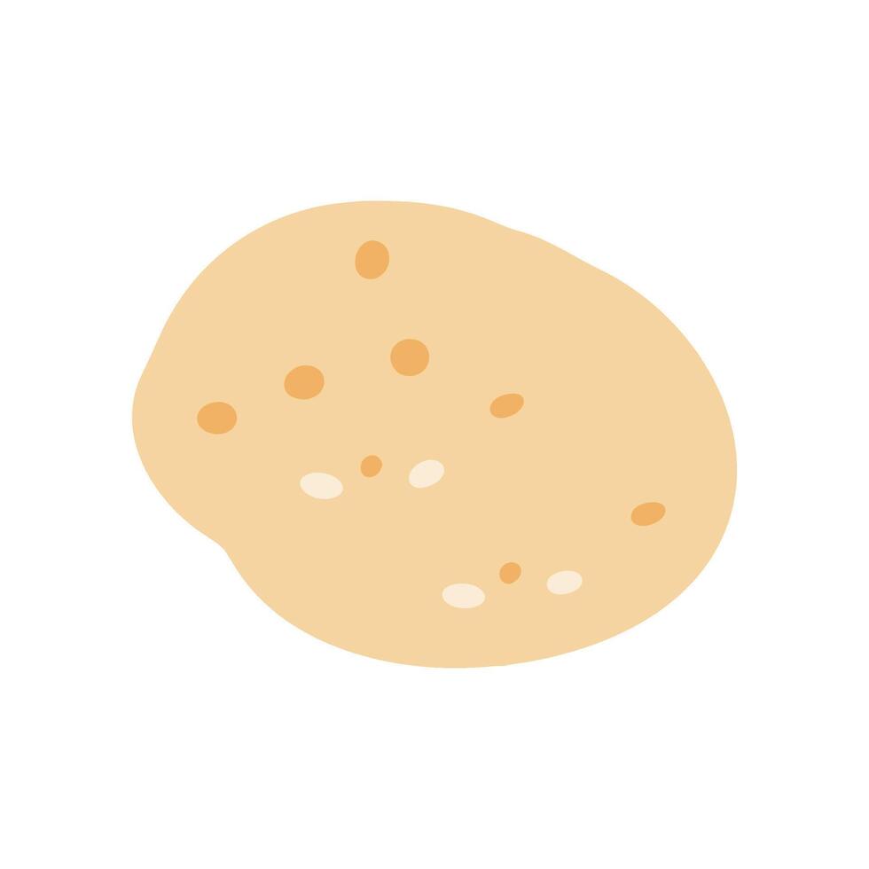 Fluffy Pita Bread Icon Design vector