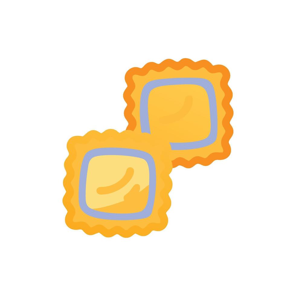 Savory Ravioli Icon Design vector