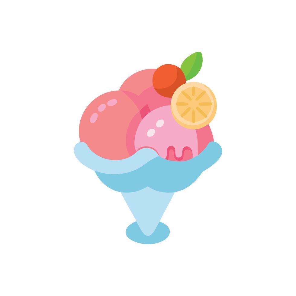 Fruit Sorbet Icon Design vector