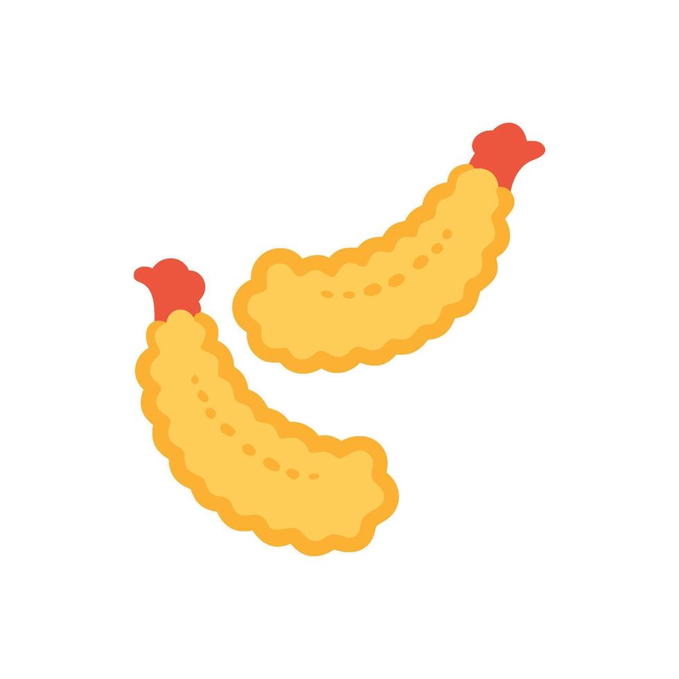 Tasty Tempura Icon Design vector