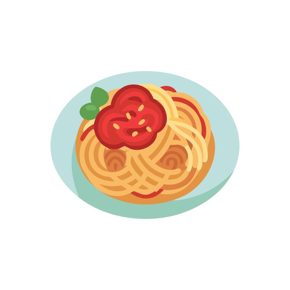 Savory Spaghetti Bolognese Icon vector