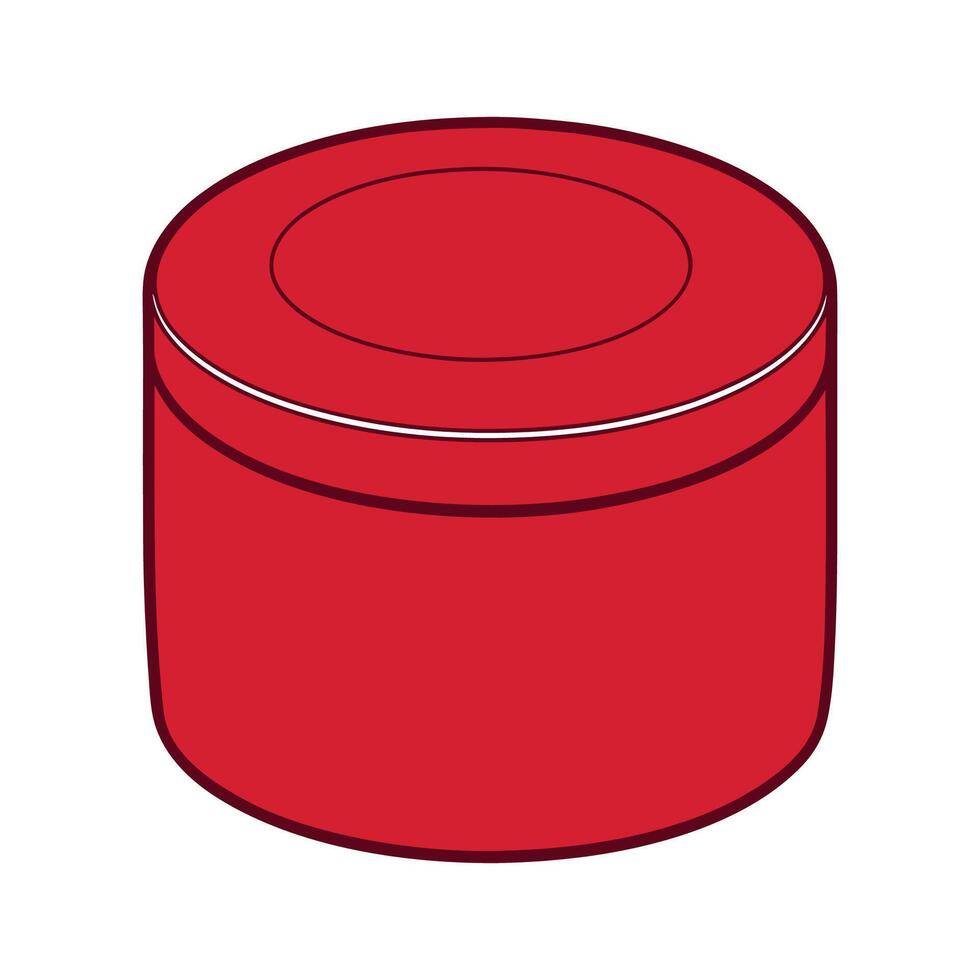 Chic compact ottoman with hidden storage design vector