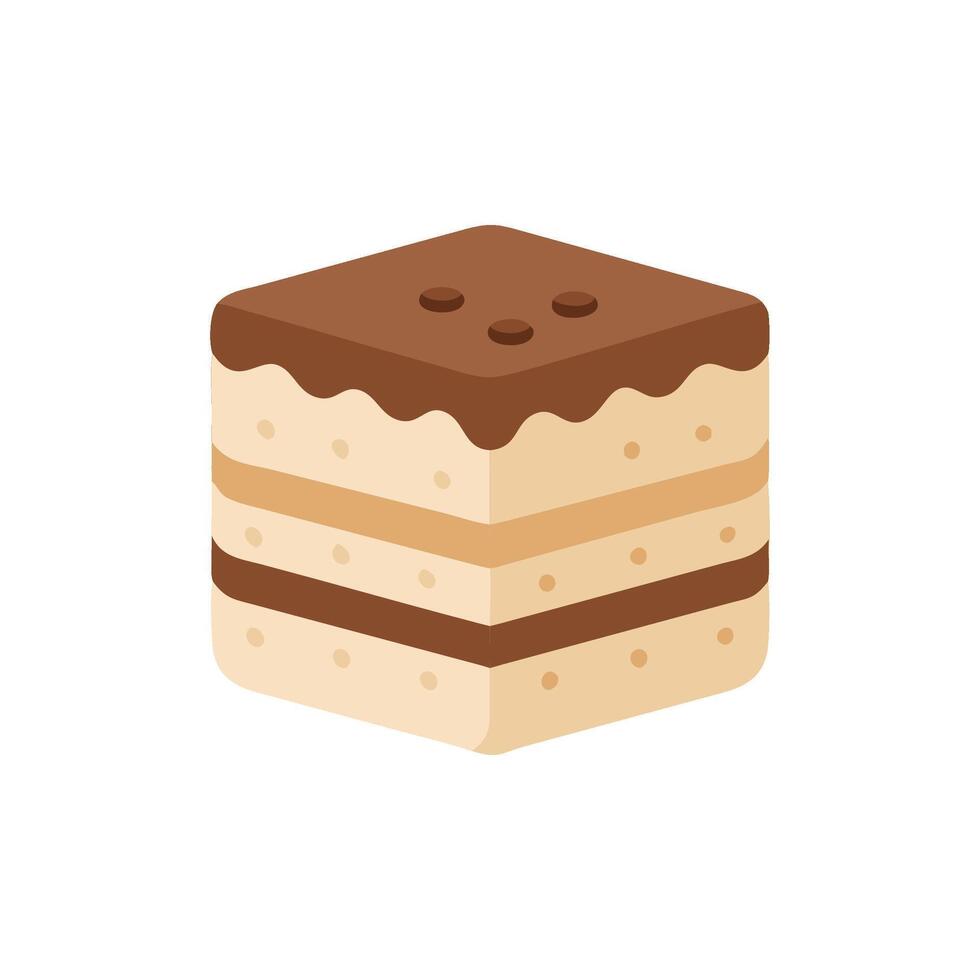 Flavorful Tiramisu Icon Design vector