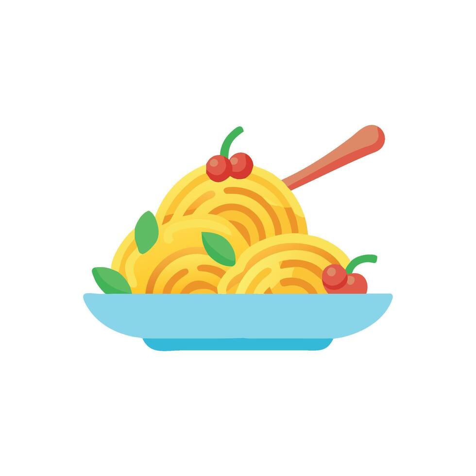 Classic Spaghetti Bolognese Icon vector