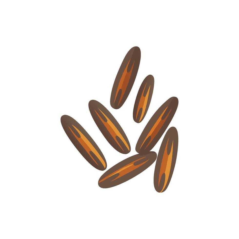 Nutritious Wild Rice Icon vector