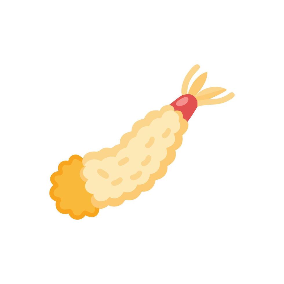 Flavorful Tempura Shrimp Icon vector