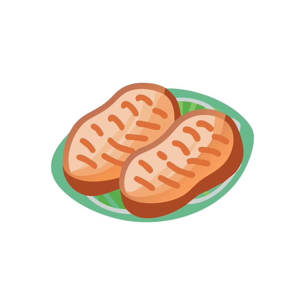 Tasty Teriyaki Icon Design vector
