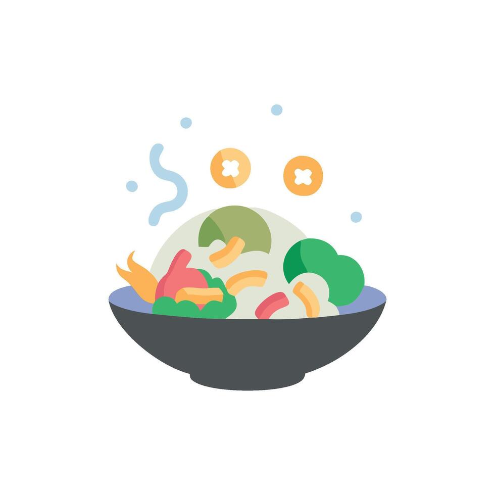 Healthy Veggie StirFry Icon vector