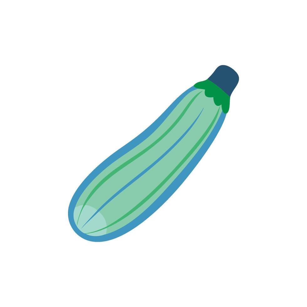 Fresh Zucchini Icon vector