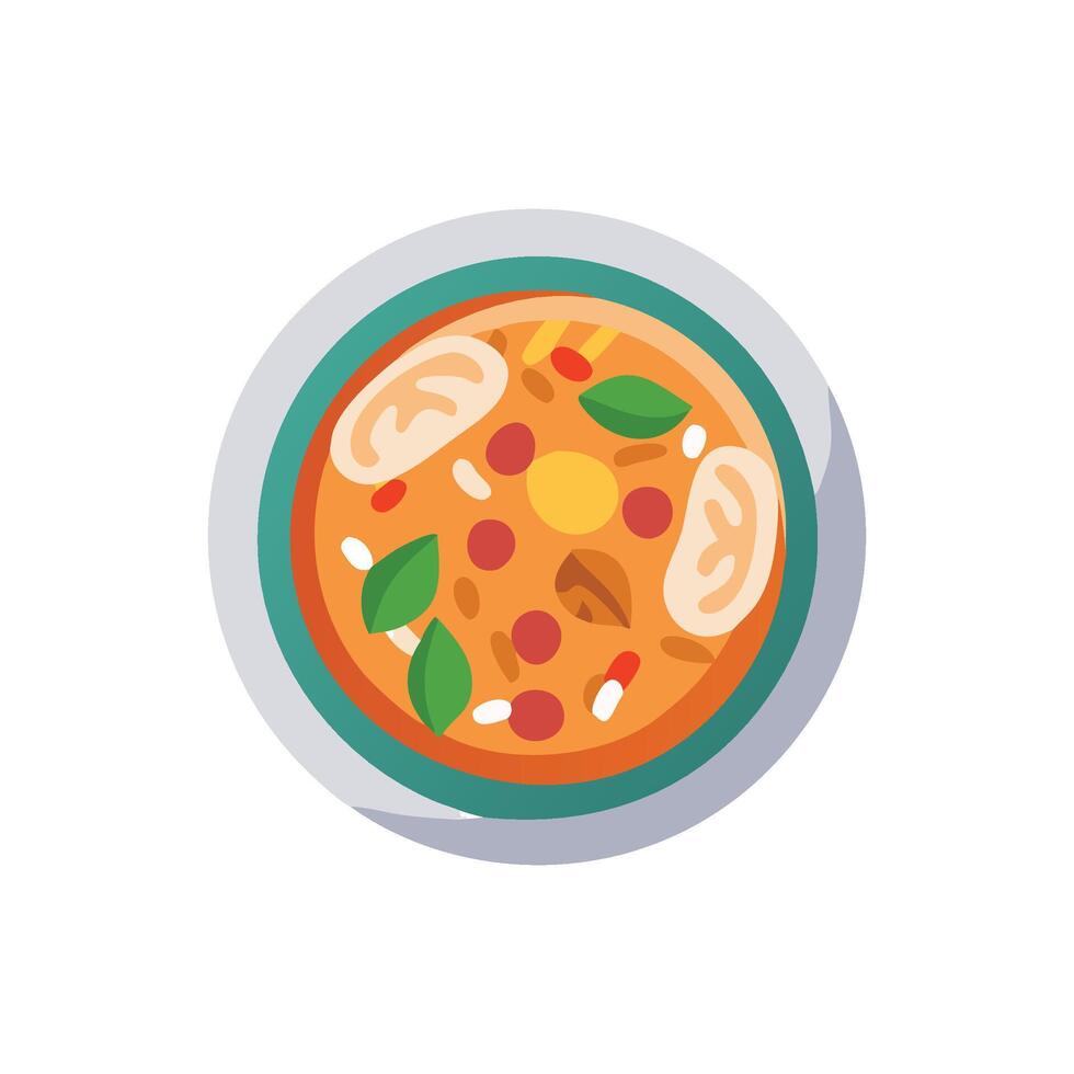 Nutritious Thai Curry Icon vector