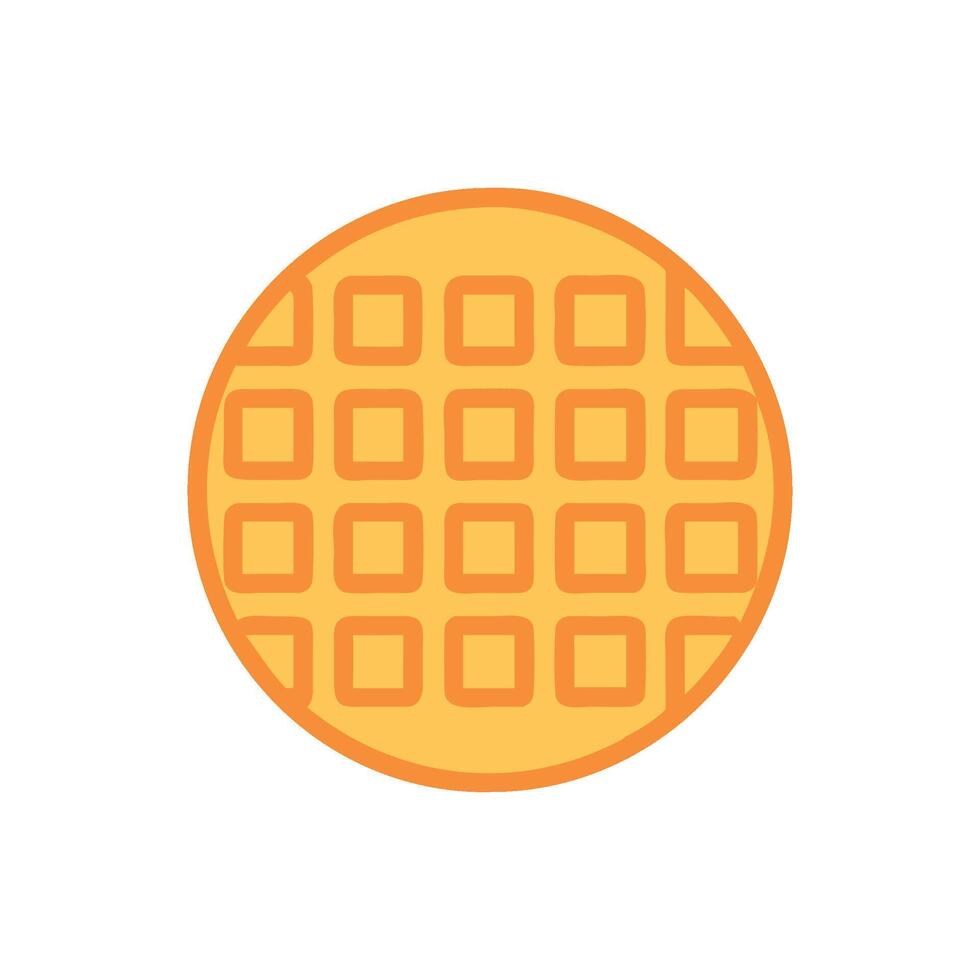 Savory Waffle Icon Design vector