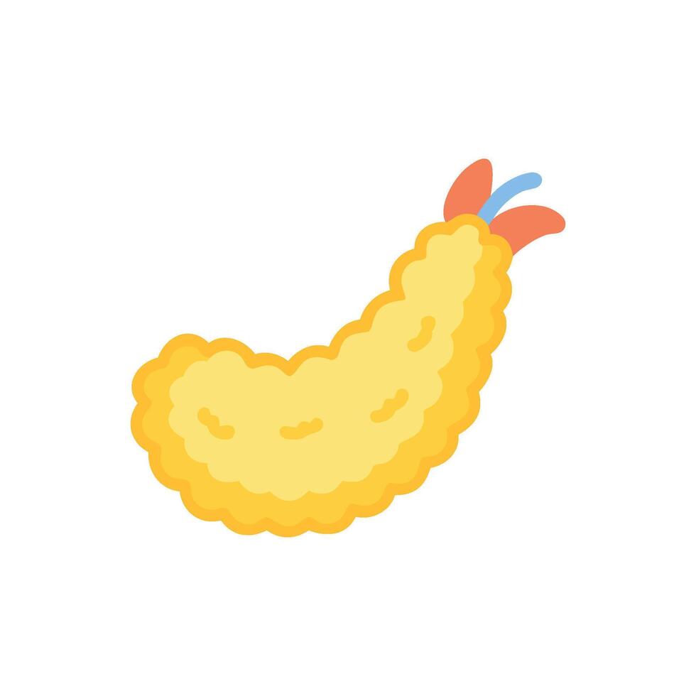 Delicious Tempura Shrimp Icon vector