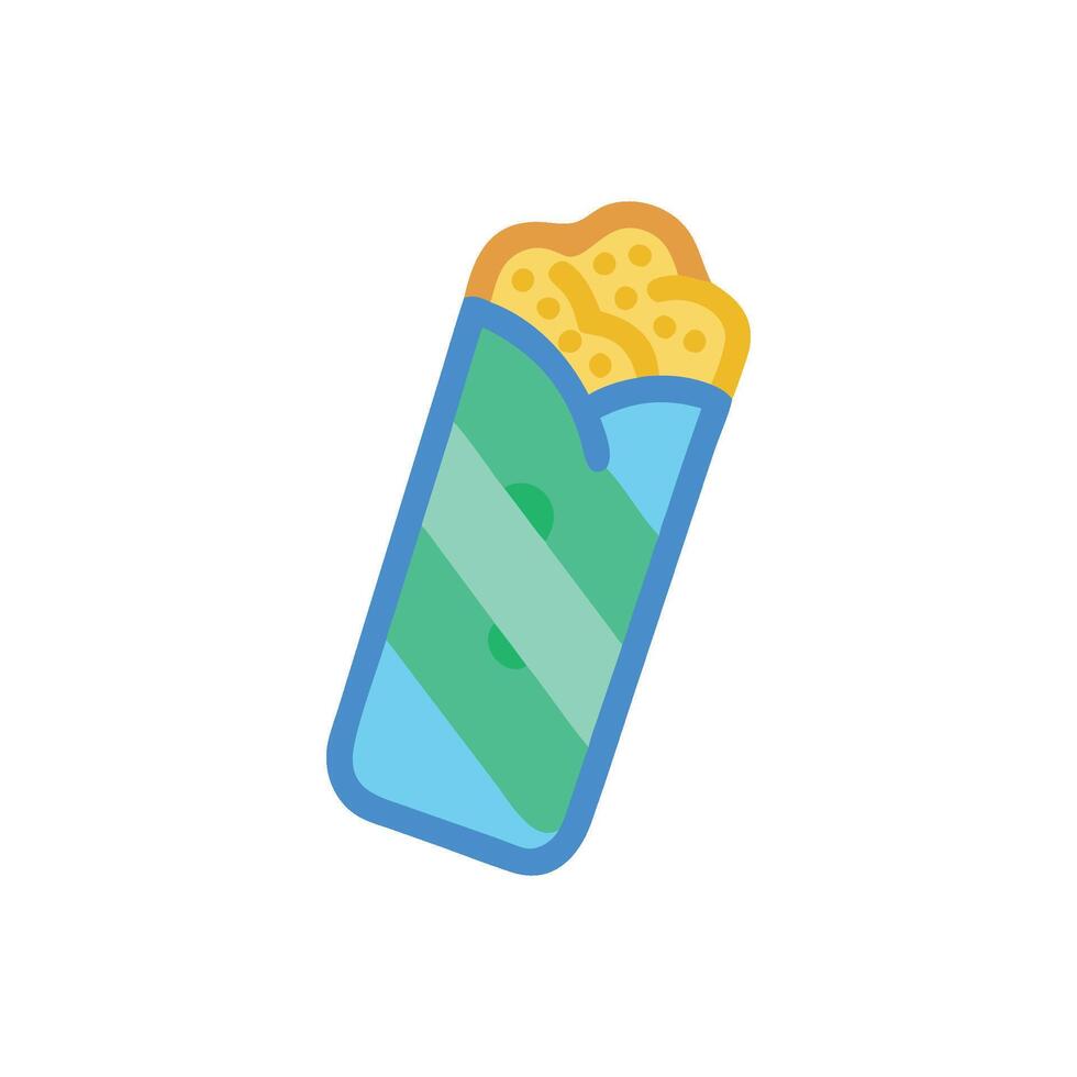 Tasty Shawarma Icon Design vector