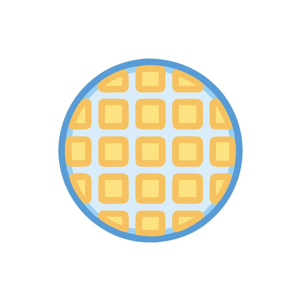 Nutritious Waffle Icon Design vector