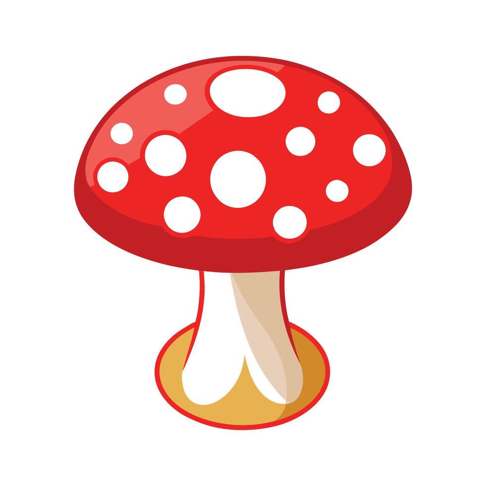 Creative side table with mushroom design vector