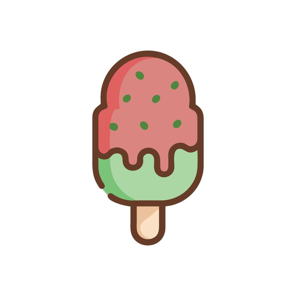 Nutritious Vegan Ice Cream Icon vector