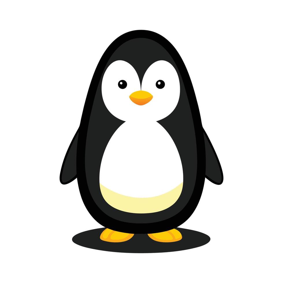 Stylish bedside lamp shaped like penguin vector