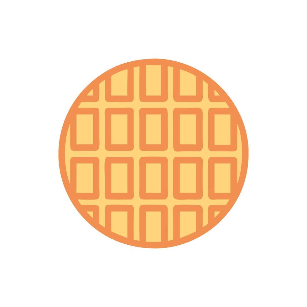 Delicious Waffle Icon Design vector