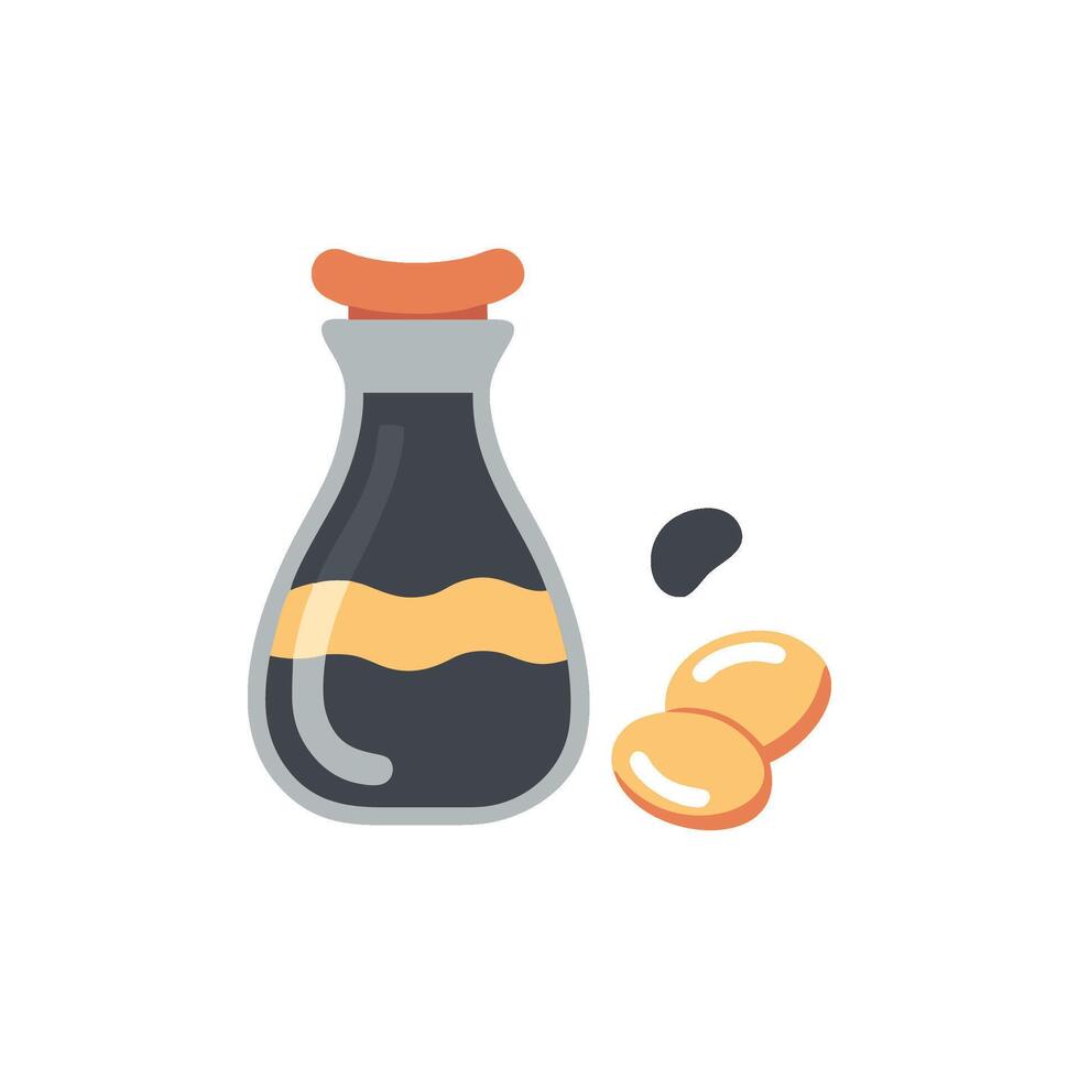 Classic Soy Sauce Icon Design vector