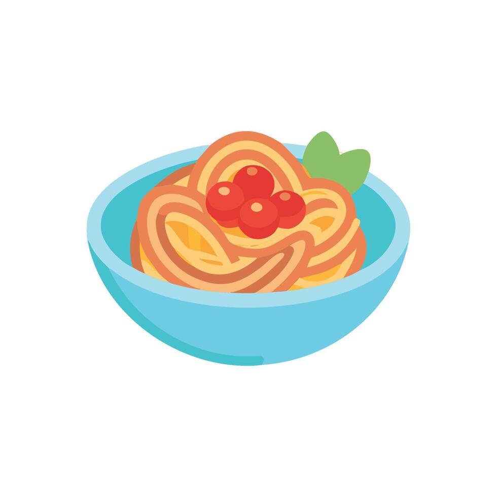 Flavorful Spaghetti Bolognese Icon vector