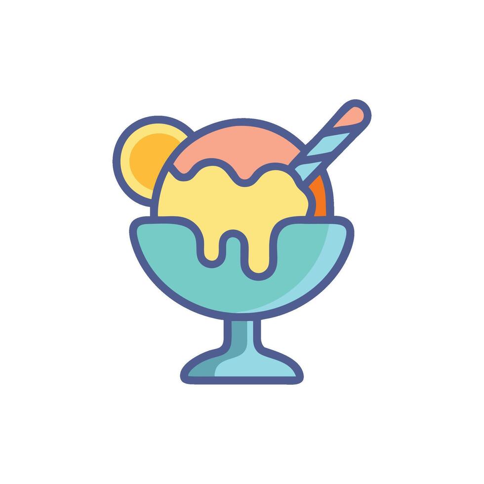 Delicious Sorbet Icon Design vector