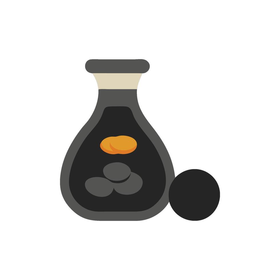 Savory Soy Sauce Icon Design vector